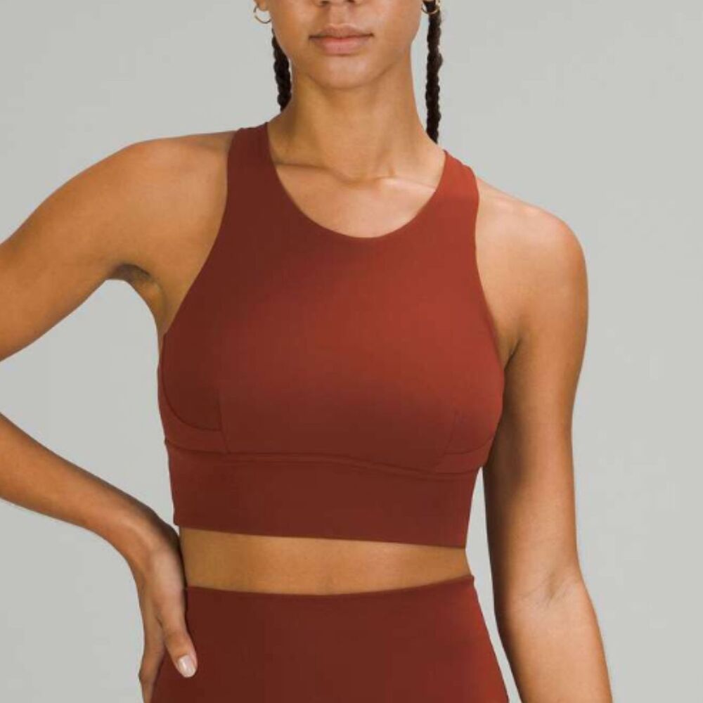 Lululemon Wunder Train Longline Bra *Medium Support, C/D Cup Date Brown Size 4